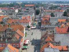 Panorama Gniezna z wie�y katedry