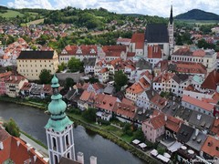 Widok na miasto z wie�y zamkowej
